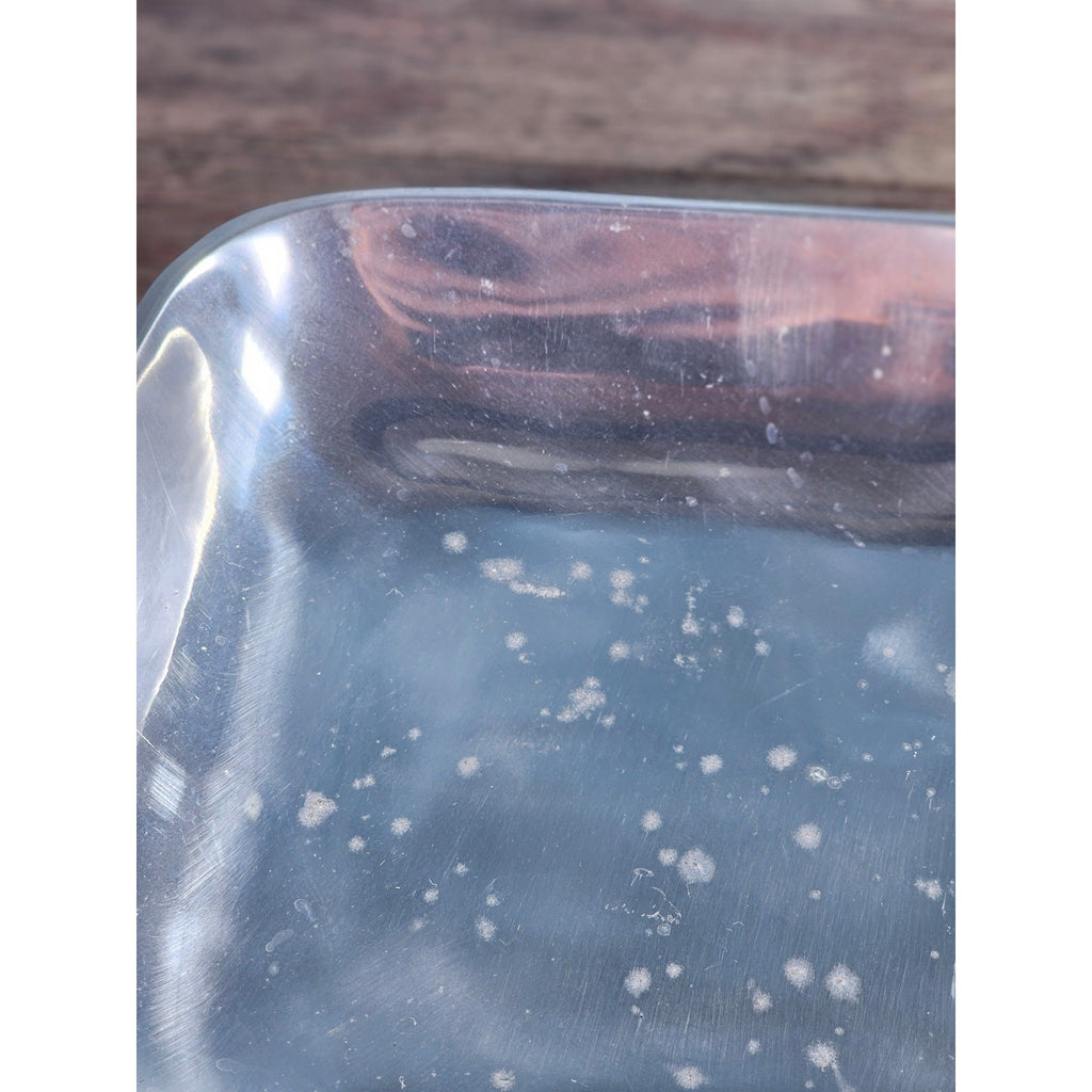 Vintage Towle Pintel Aluminum Serving Dish Square 9.5 Inch Made in India