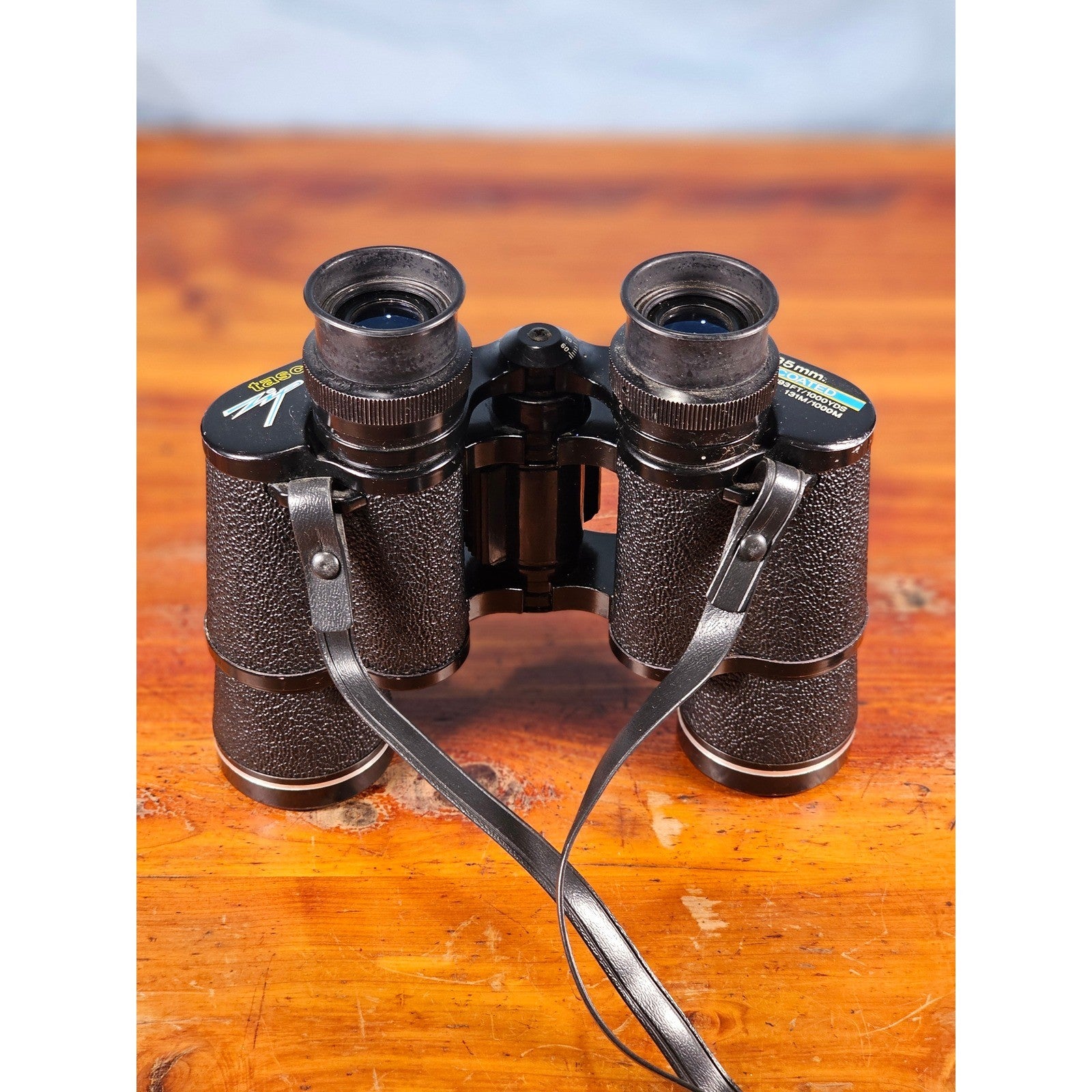 Vintage Tasco Zip 7x35 Binoculars with Case Fully Coated Optics