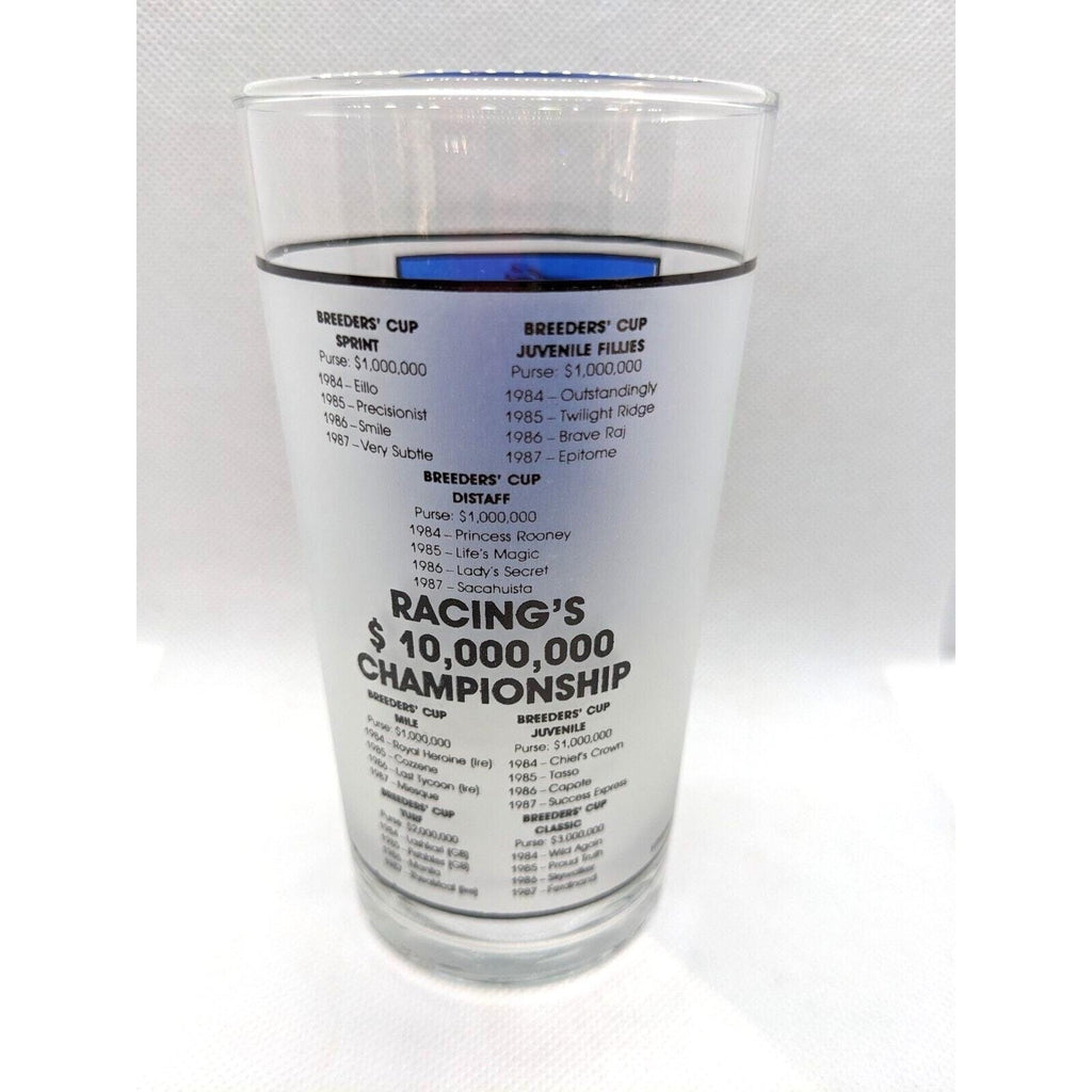 Breeders Cup Glass 1988 Churchill Downs Libbey Racing