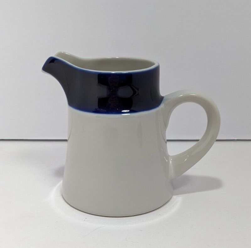 Vintage Noritake Stoneware Primastone Fjord Creamer Cobalt Blue