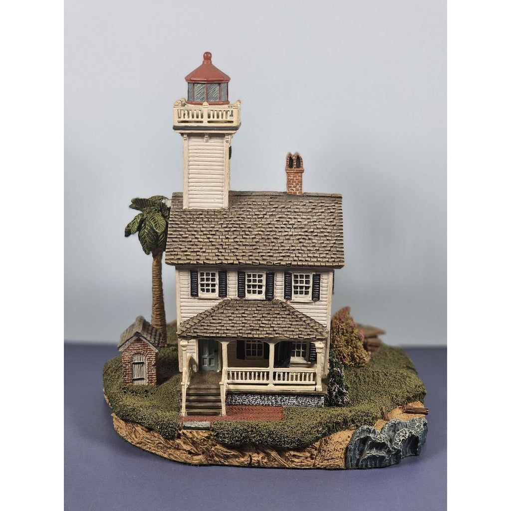 Harbour Lights Haig Point Lighthouse COA Palm Tree Scene