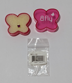 Bfly 10k Gold Fuchsia Stone Butterfly Pendant with Case