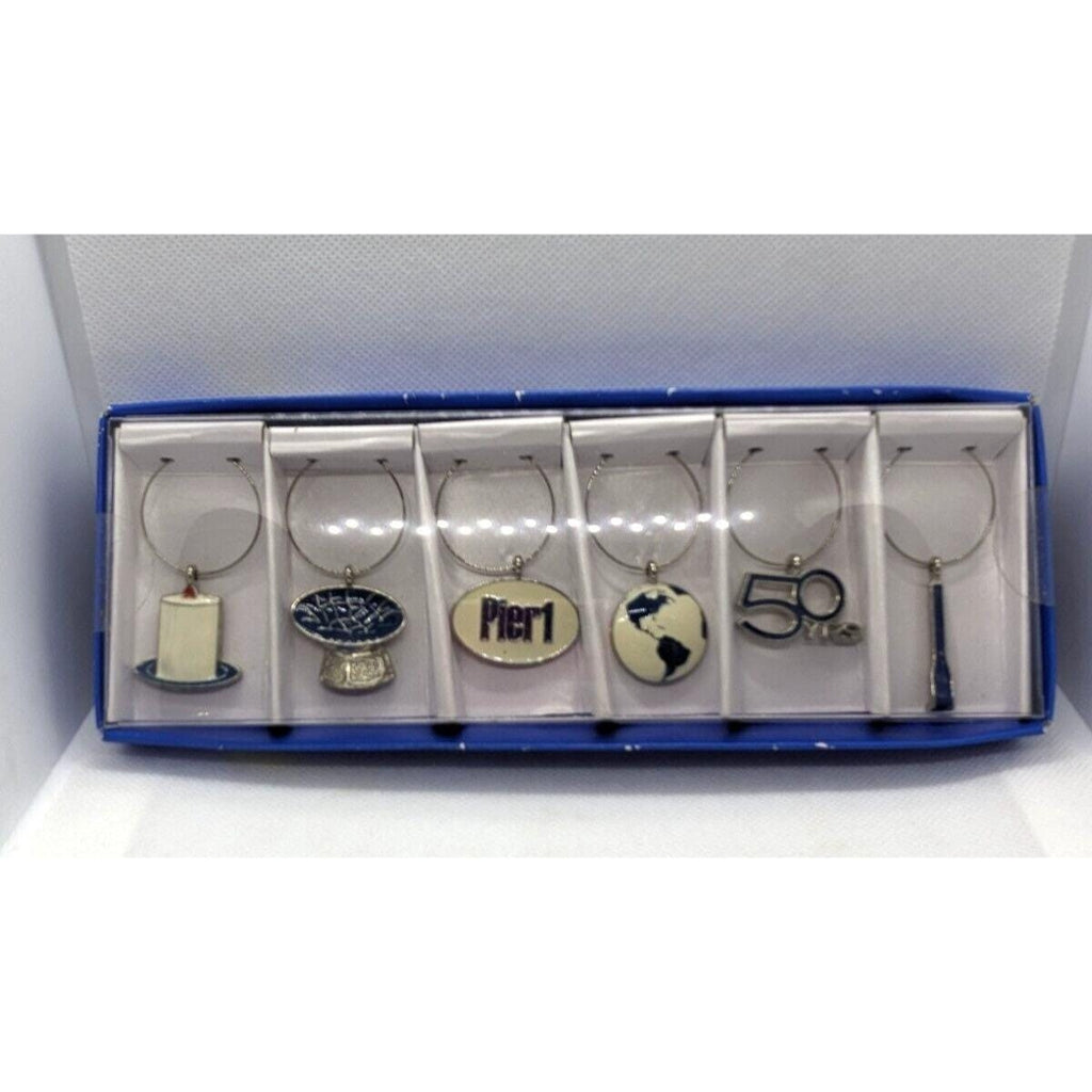 Pier 1 50th Anniversary Wine Glasses Set of 6 Vintage