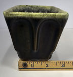 Vintage Hull USA Brown Drip Glaze Rectangular Planter F12 Mid-Century Pottery
