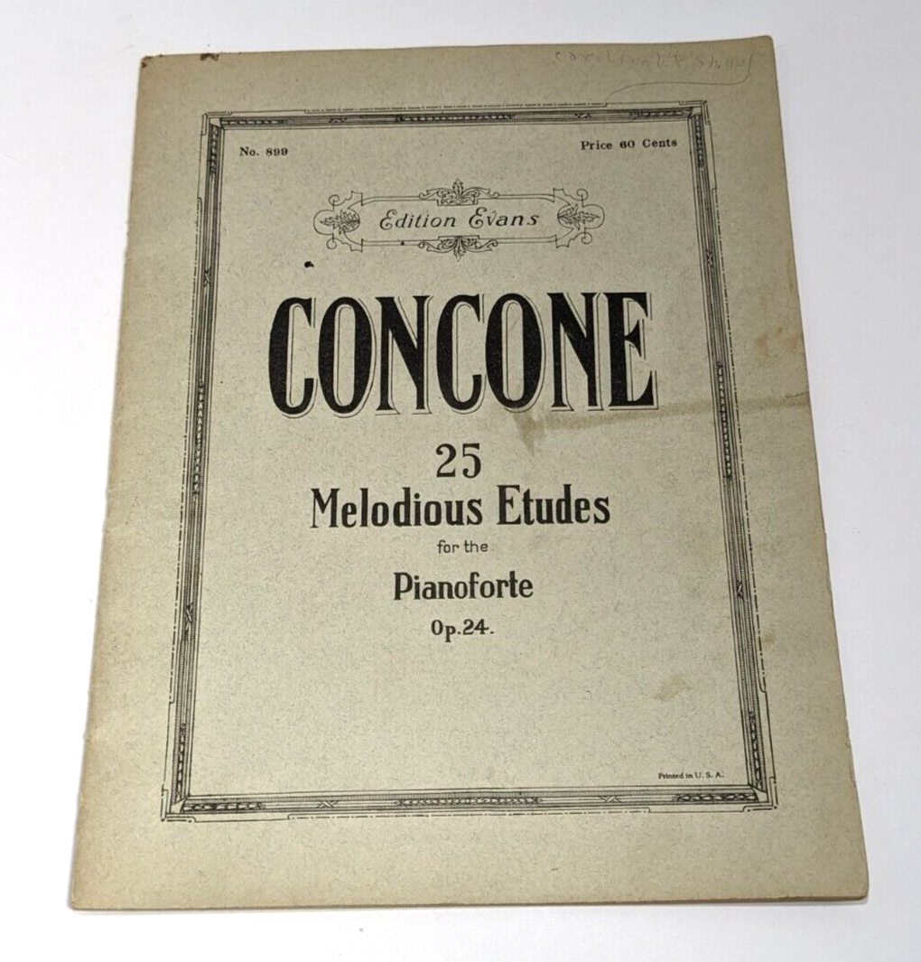 Concone Sheet Music - Melodious Etudes
