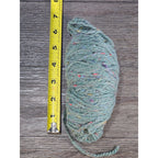 Vintage London Tweed Yarn 50g Wool Blend Green Speckled Skein