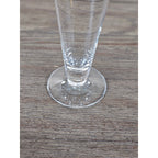 Vintage Clear Pilsner Glass 9" Tall Stemmed Beer Glass