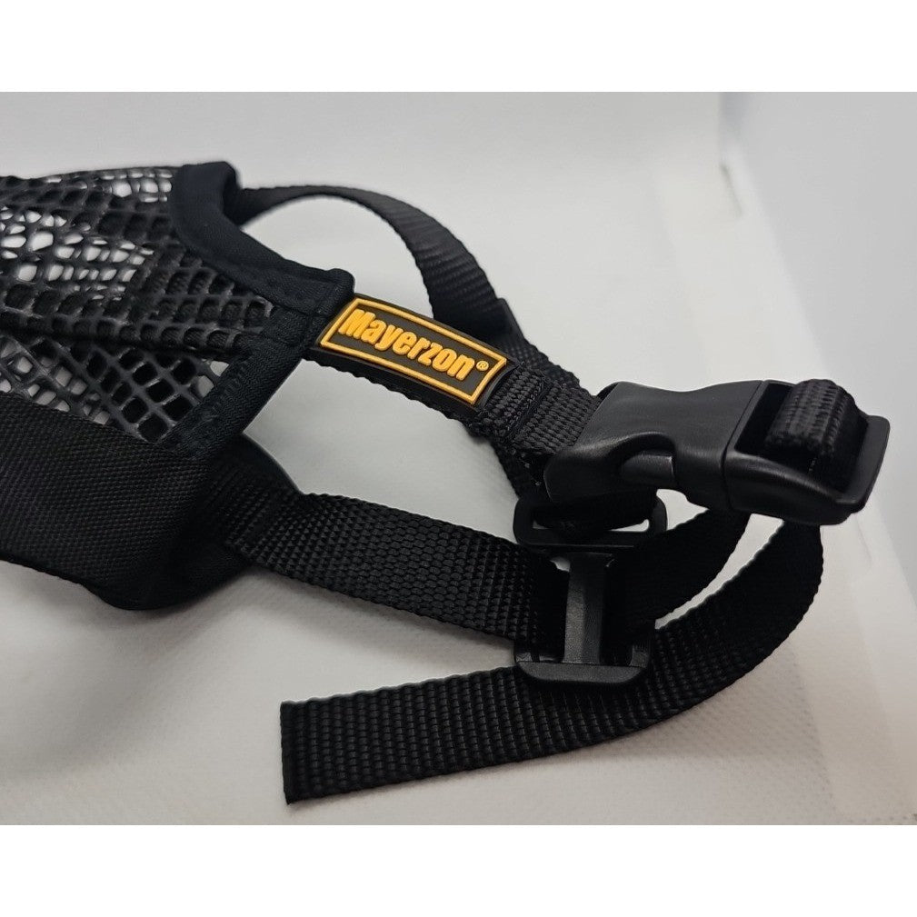Mayerzon XS Black Dog Muzzle Adjustable Basket Style Pet Accessory