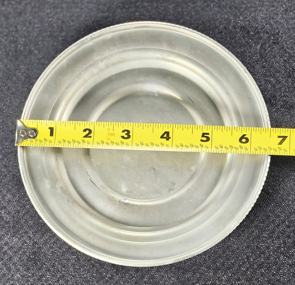 MCM Vintage BW Buenilum Hand Forged Hammered Aluminum Plate 6 1/2" Collectible
