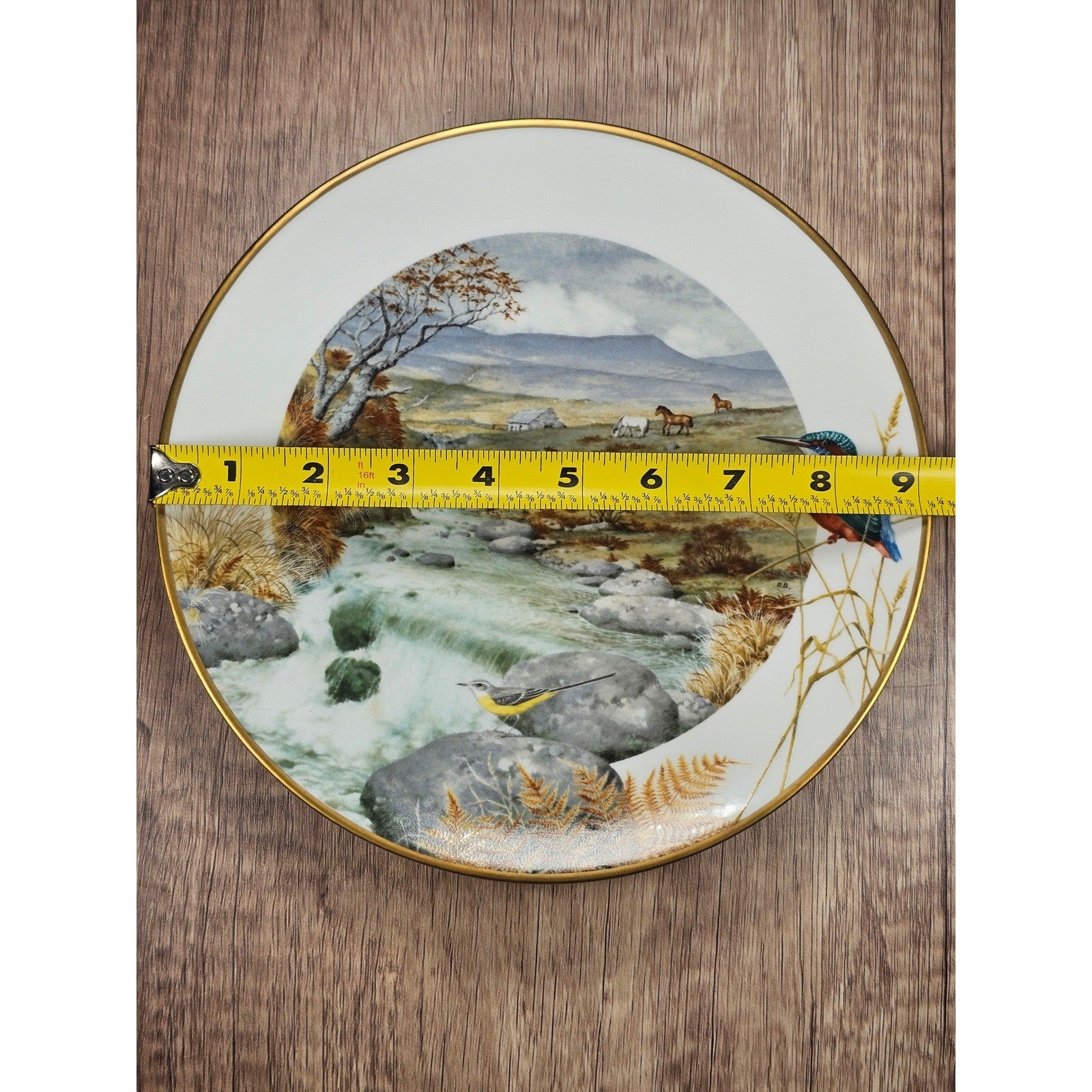 Vintage Franklin Porcelain Plate A Secluded Stream in November 1979