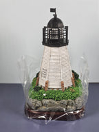 Lefton Historic American Lost Lights Wolf Island Georgia Lighthouse Model
