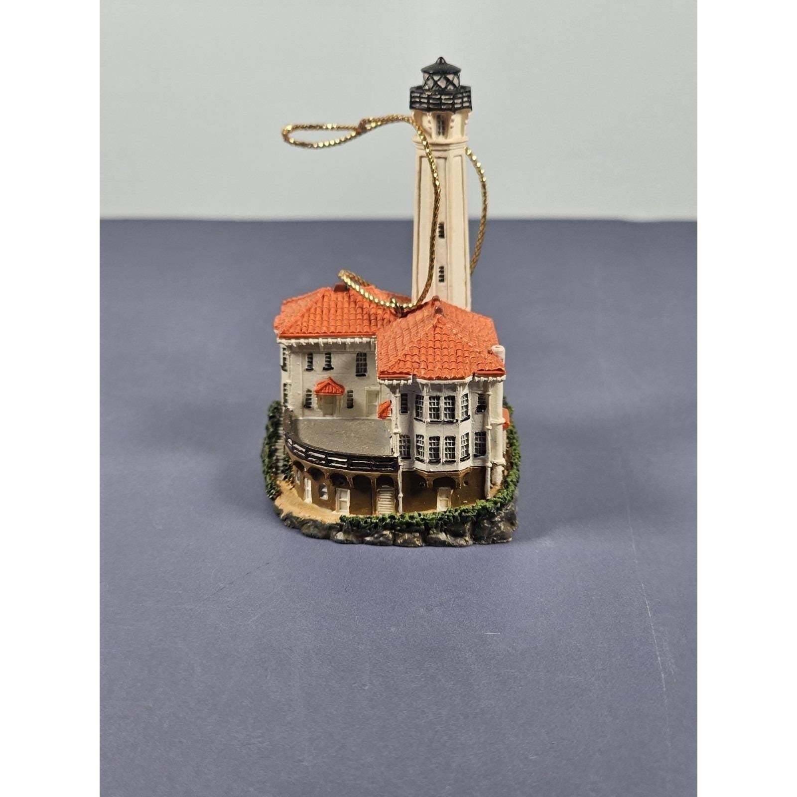 Lefton Alcatraz Lighthouse Ornament 1998 Coastal Decor Collectible