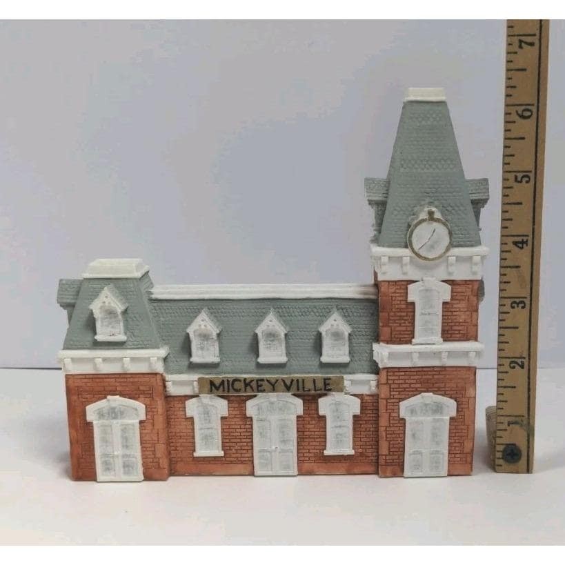 Disney Mickeyville Main Street Train Station 1980 Vintage Resin
