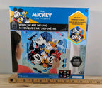 Disney Window Art Mosaic Mickey & Friends 66 pcs Reusable New In Box