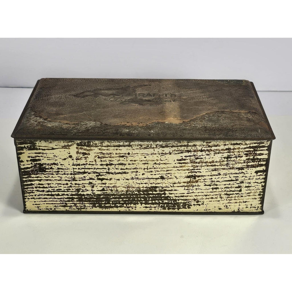 Schraffts Chocolate Tin Trinket Chest Vintage Advertising Box