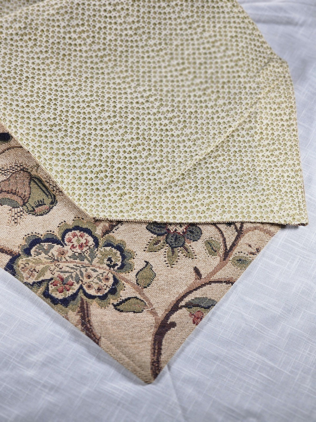 Martha Stewart Everyday Earth Tone Floral Table Runner 69"x13"