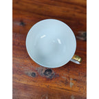 Theodore Haviland New York White Porcelain Teacup with Gold Trim
