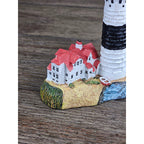 Miniature Lighthouse & Keeper's House Figurine Coastal Nautical Decor