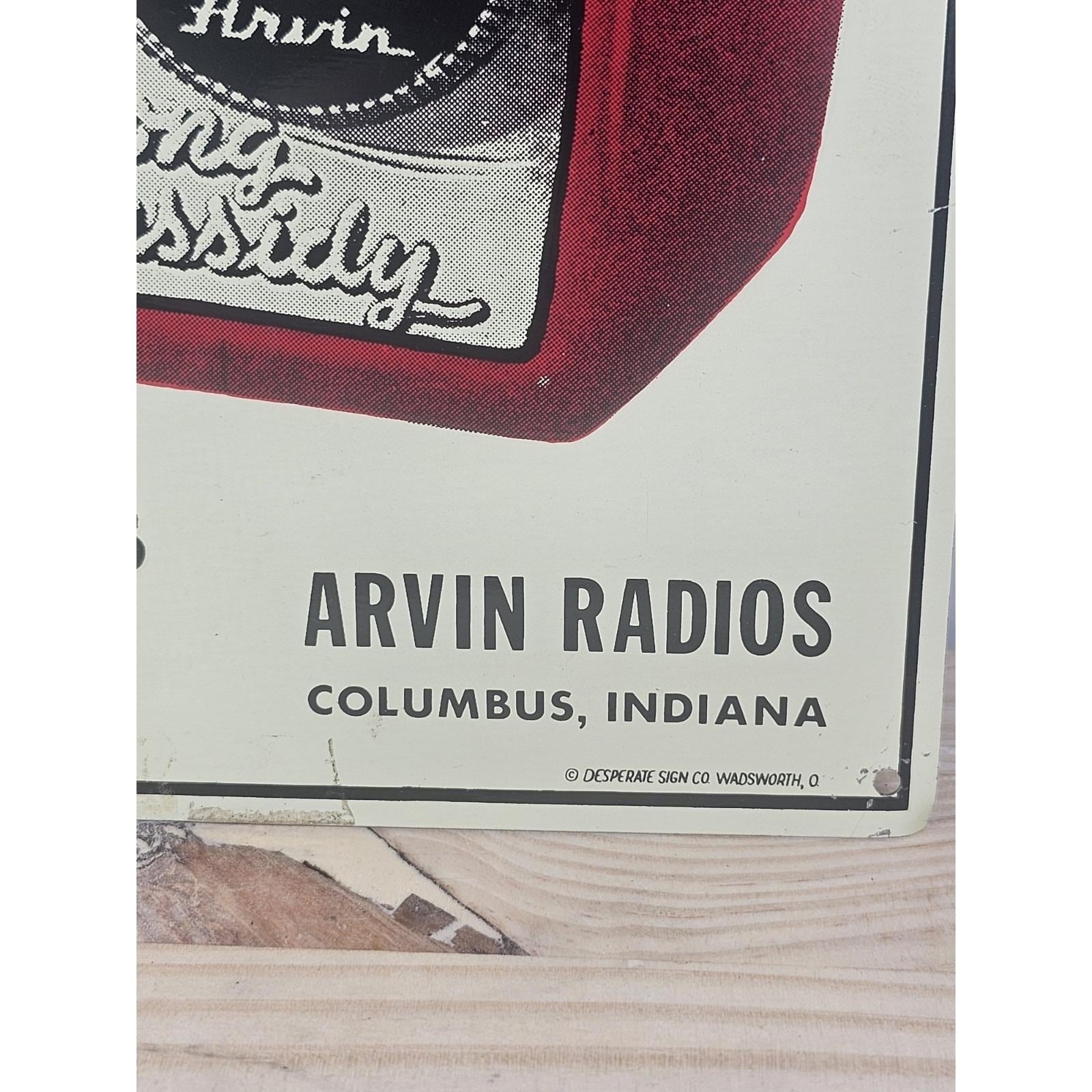 Hopalong Cassidy Arvin Radio Tin Sign 9x12 Vintage Style Advertising