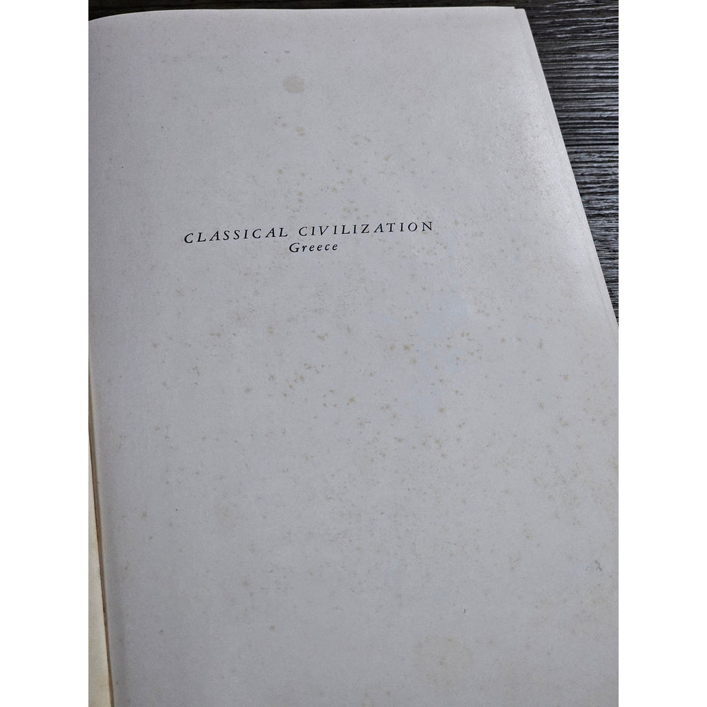Classical Civilization Greece 2nd Ed 1951 Couch Geer Hardcover