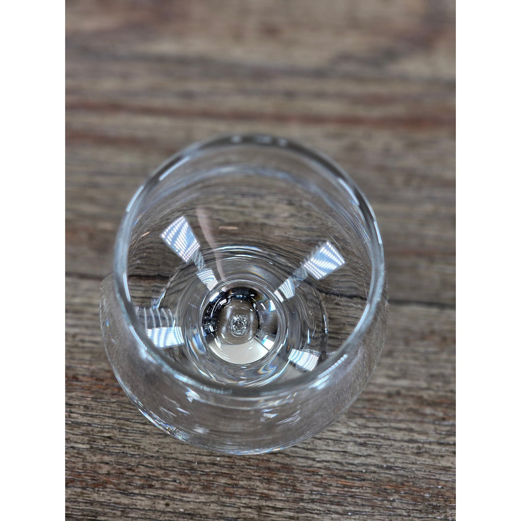 Vintage Clear Stemmed Wine Glass 8.5" Tall Classic Barware