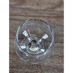 Vintage Clear Stemmed Wine Glass 8.5" Tall Classic Barware