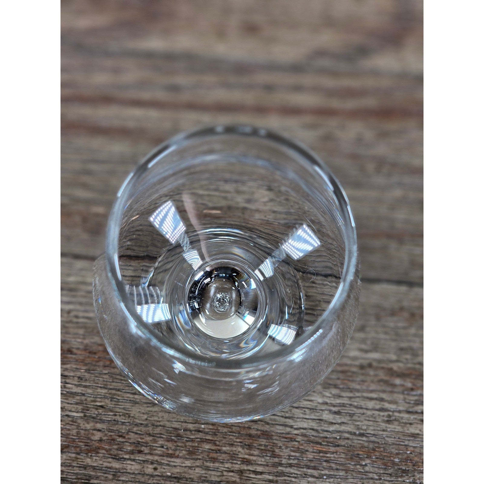 Vintage Clear Stemmed Wine Glass 8.5" Tall Classic Barware