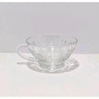 Princess House Fantasia Cup Poinsettia Crystal Pedestal Glass