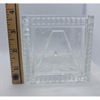 Vintage Mikasa Crystal Baby Keepsake Box BABY Glass Memory Box