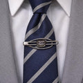 Fox Hunt Tie Clasp Equestrian Horse Jump Silver Tone Bar