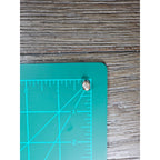 Vintage Oval Clear Rhinestone Stud Earrings Gold Tone