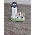 Mini Nautical Lighthouse Figurine Coastal Resin 3 Inch Decor
