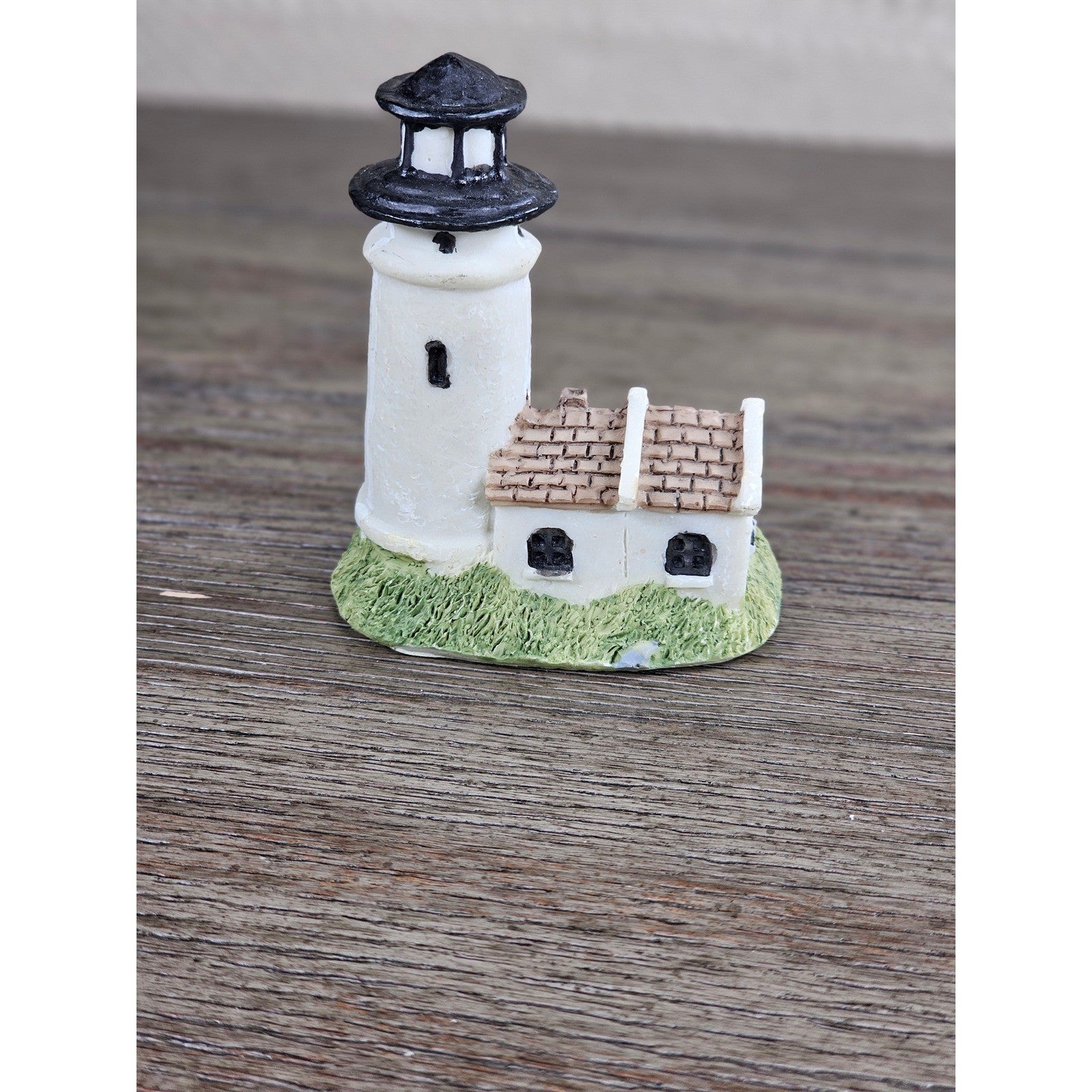 Mini Nautical Lighthouse Figurine Coastal Resin 3 Inch Decor