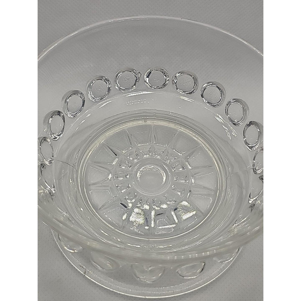 Vintage Clear Glass Sundae Dish Footed Ice Cream Dessert Cup