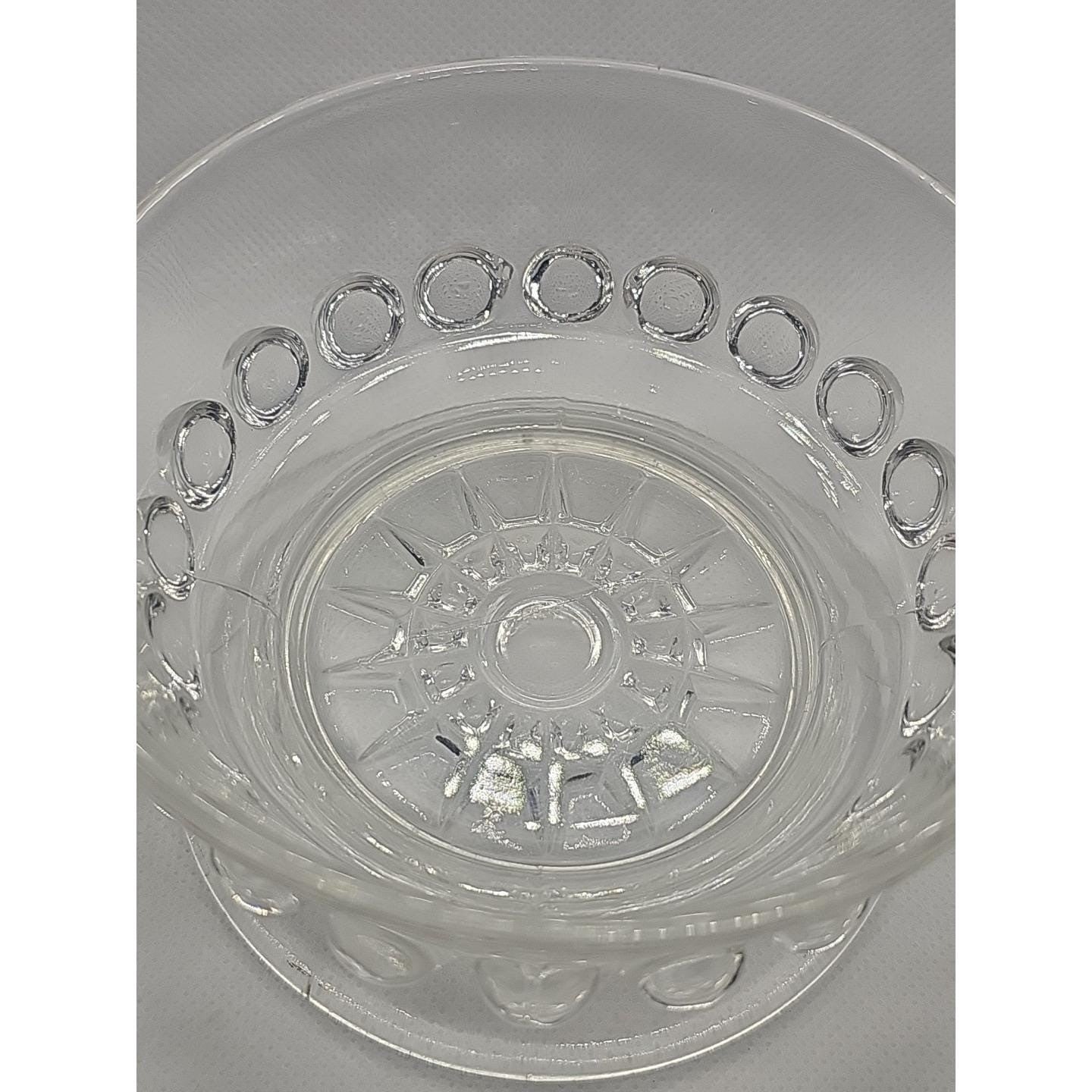 Vintage Clear Glass Sundae Dish Footed Ice Cream Dessert Cup