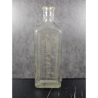 Vintage Rawleighs Embossed Medicine Bottle Clear Glass Apothecary