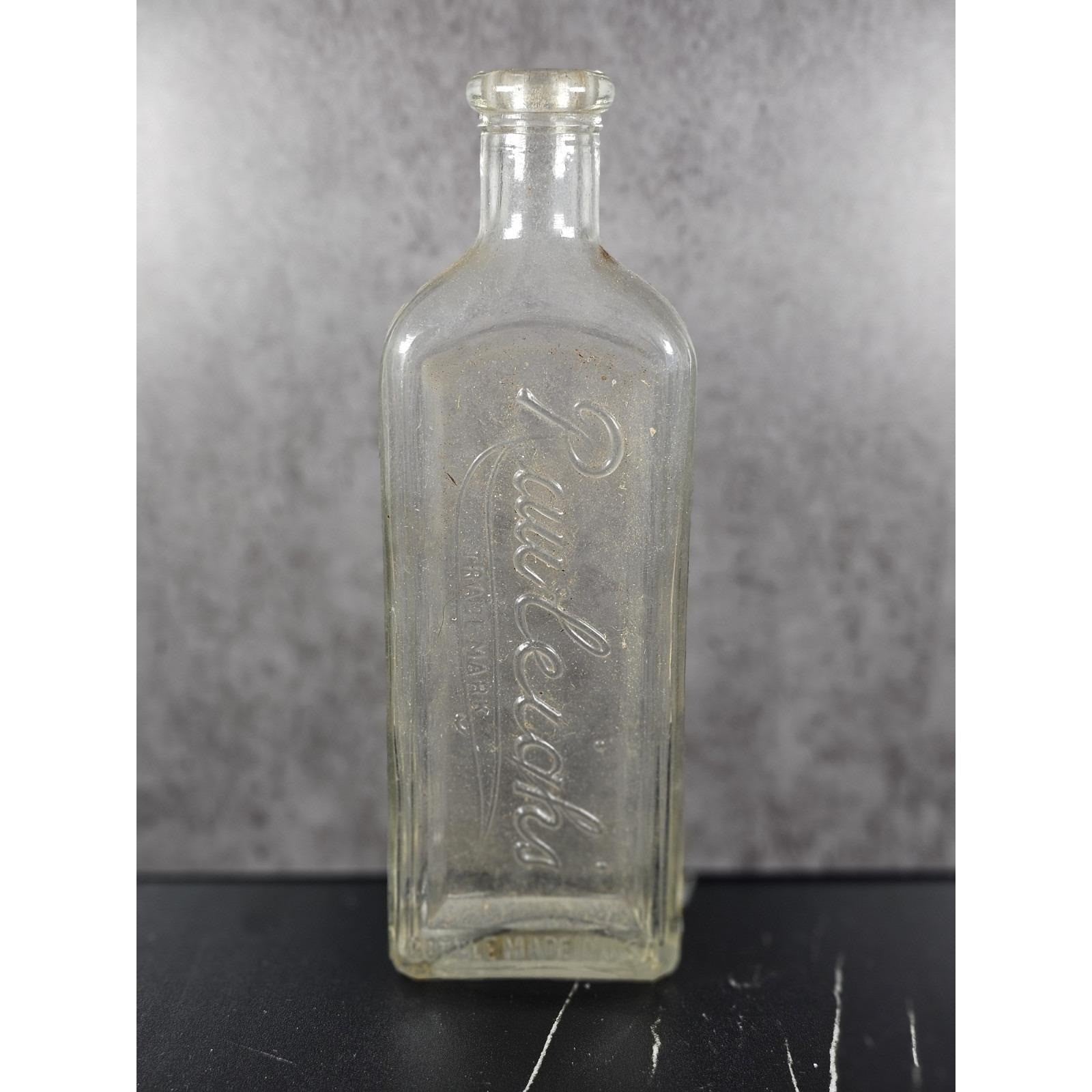 Vintage Rawleighs Embossed Medicine Bottle Clear Glass Apothecary