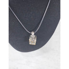 Vintage Cross Prayer Box Necklace Gold Tone Silver Religious Charm