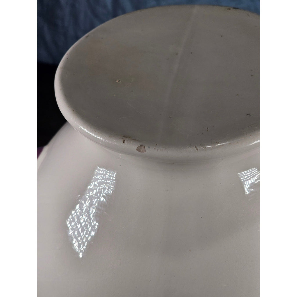 Vintage Ceramic Pitcher with Grape Design | White Pottery Vase Creamer