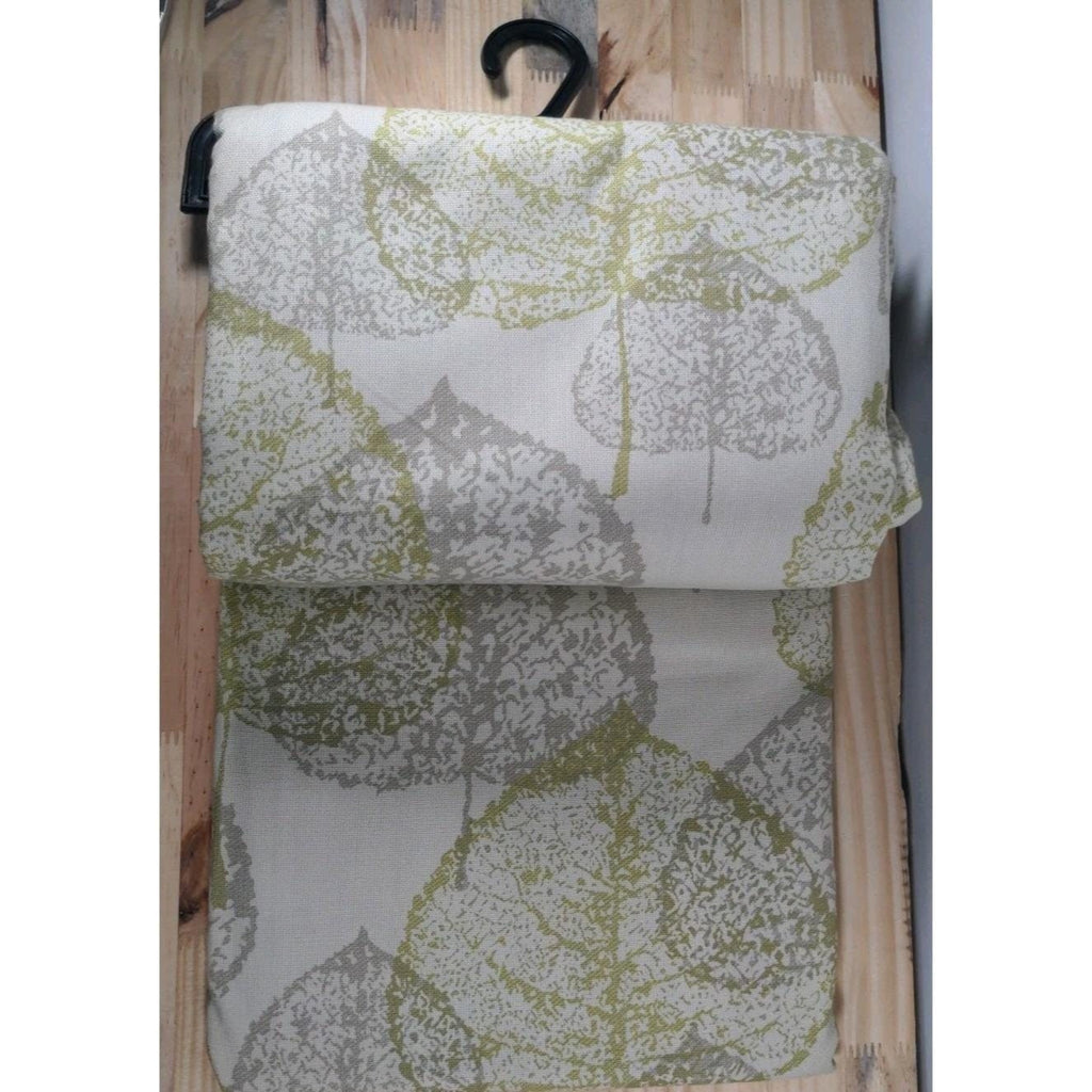 Spencer Home Decor Curtain Panels 54x84 Cotton Leaf Pattern Set