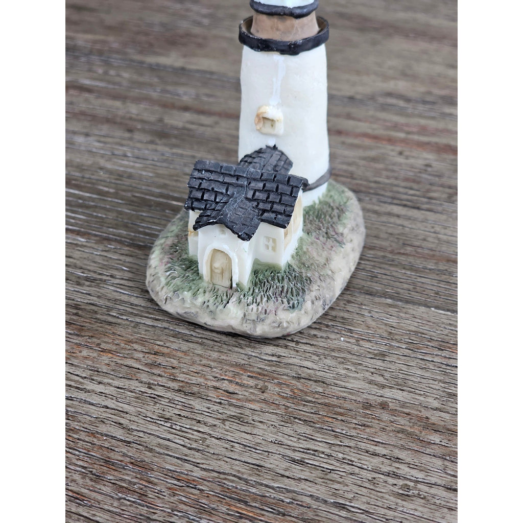 Mini Coastal Lighthouse Figurine Resin Nautical Decor Small Shelf Accent