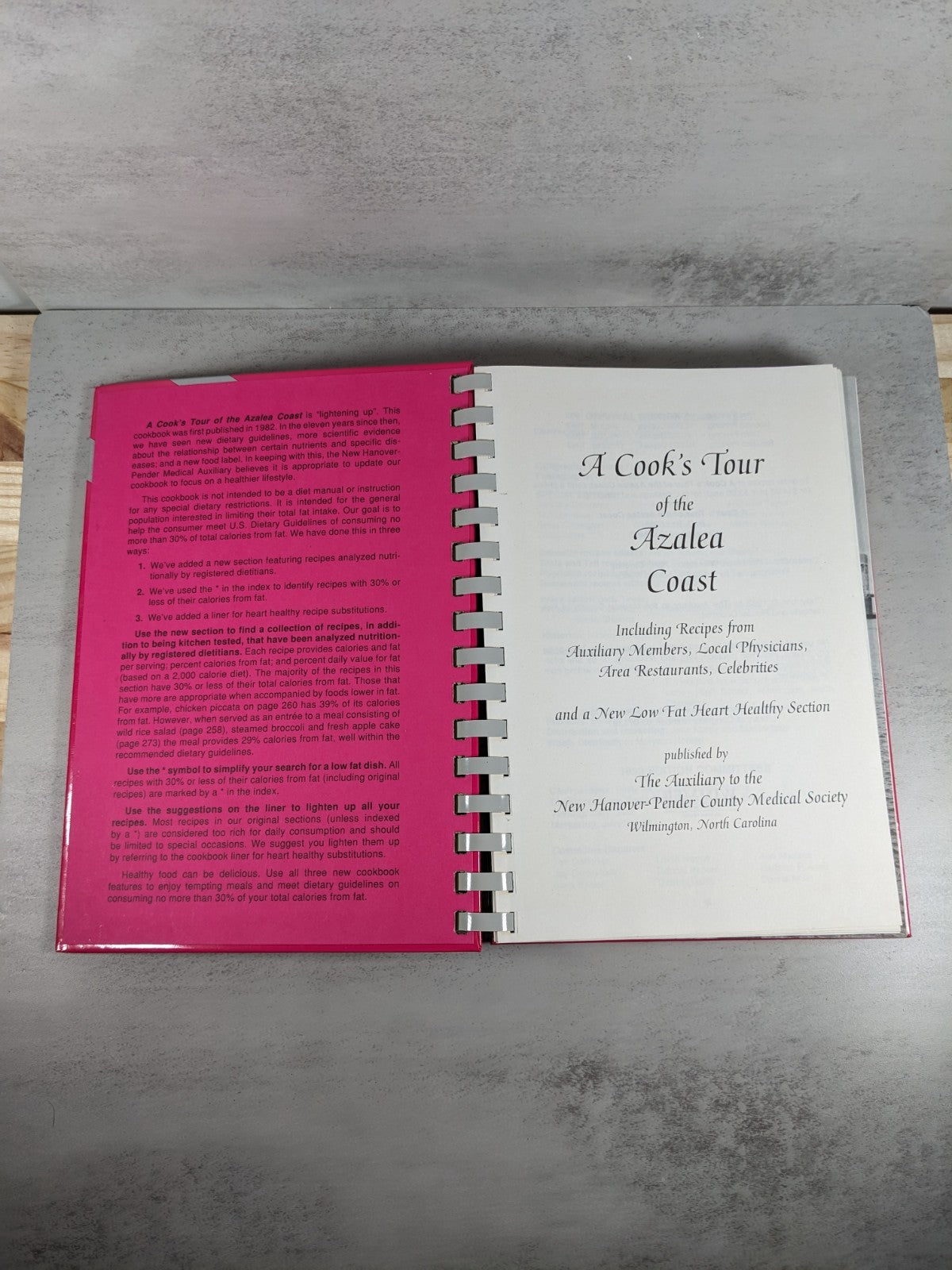 Vintage A Cook’s Tour of the Azalea Coast Cookbook (1985, Revised Edition)