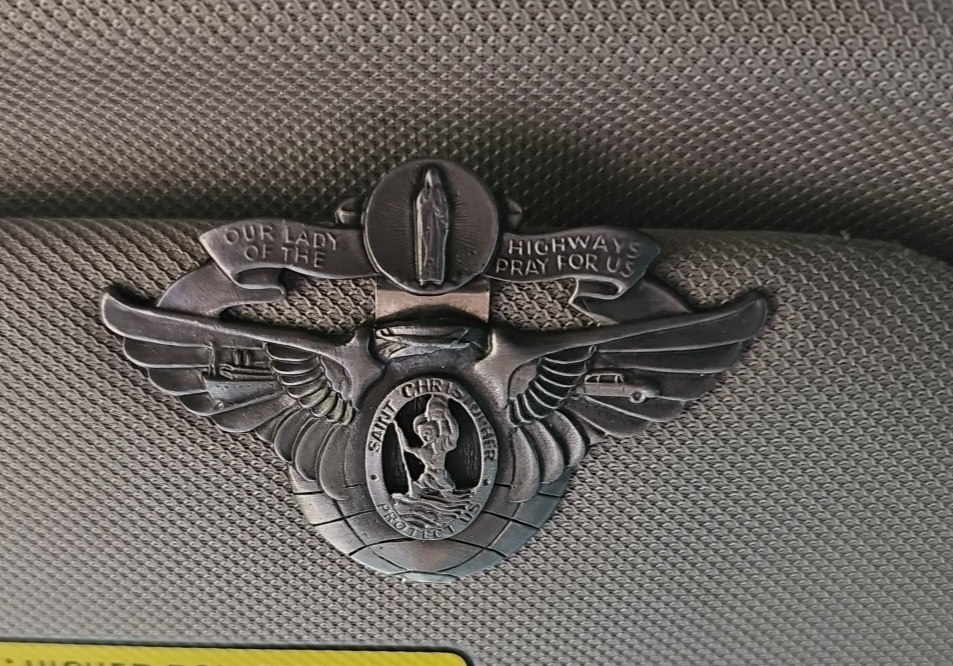 Singer Co. St. Christopher Auto Visor Clip