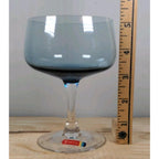 Fostoria Glamour Blue Sherbet or Champagne Glass 5 1/8 Inch Vintage