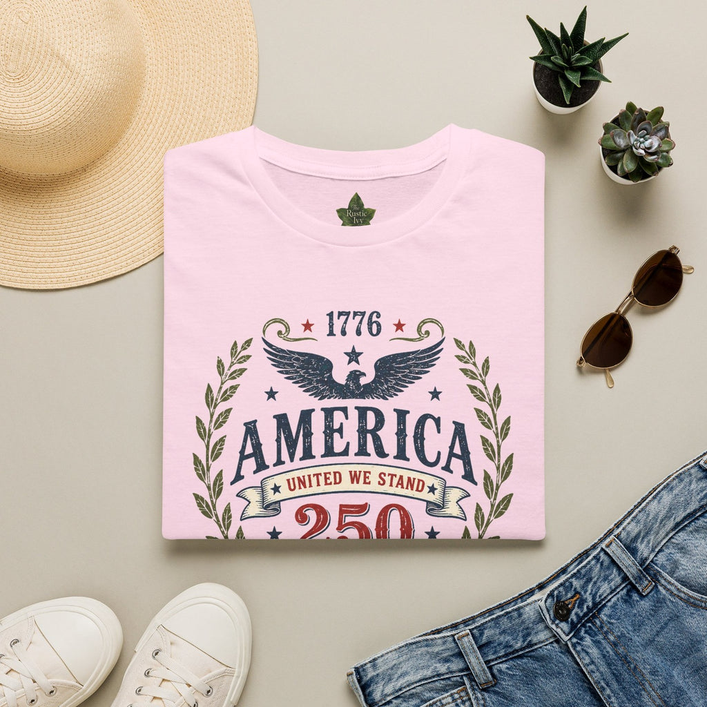 America 250 Shirt, 1776 2026 Patriotic Eagle Tee, Fourth of July Tee