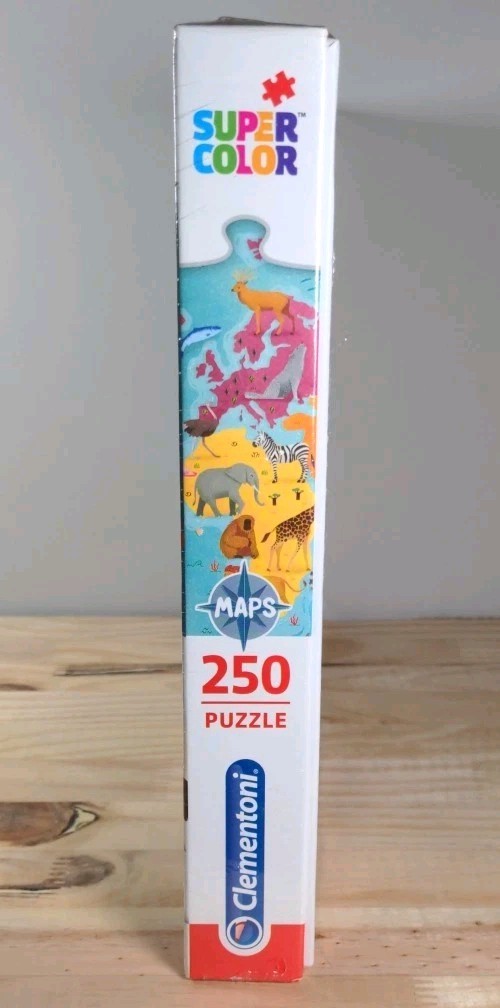 New Sealed Exploring Maps Super Color Puzzle 250 Pieces By Clementoni