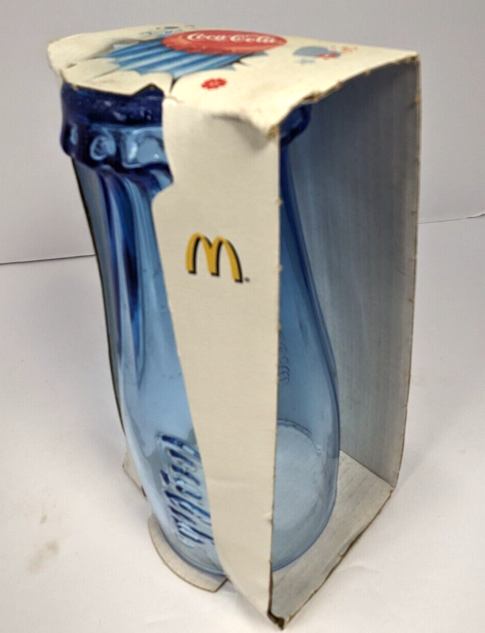 Lot of 2 European 125th Anniversary Coca-Cola And McDolalds Glasses In Box 2010