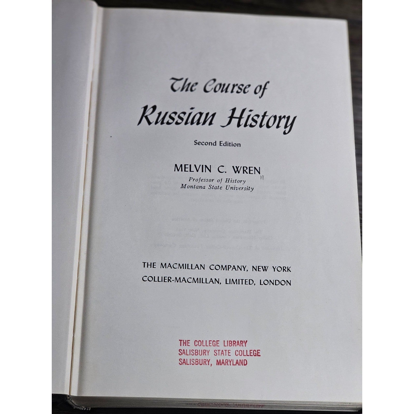 The Course of Russian History 2nd Ed 1963 Macmillan HC