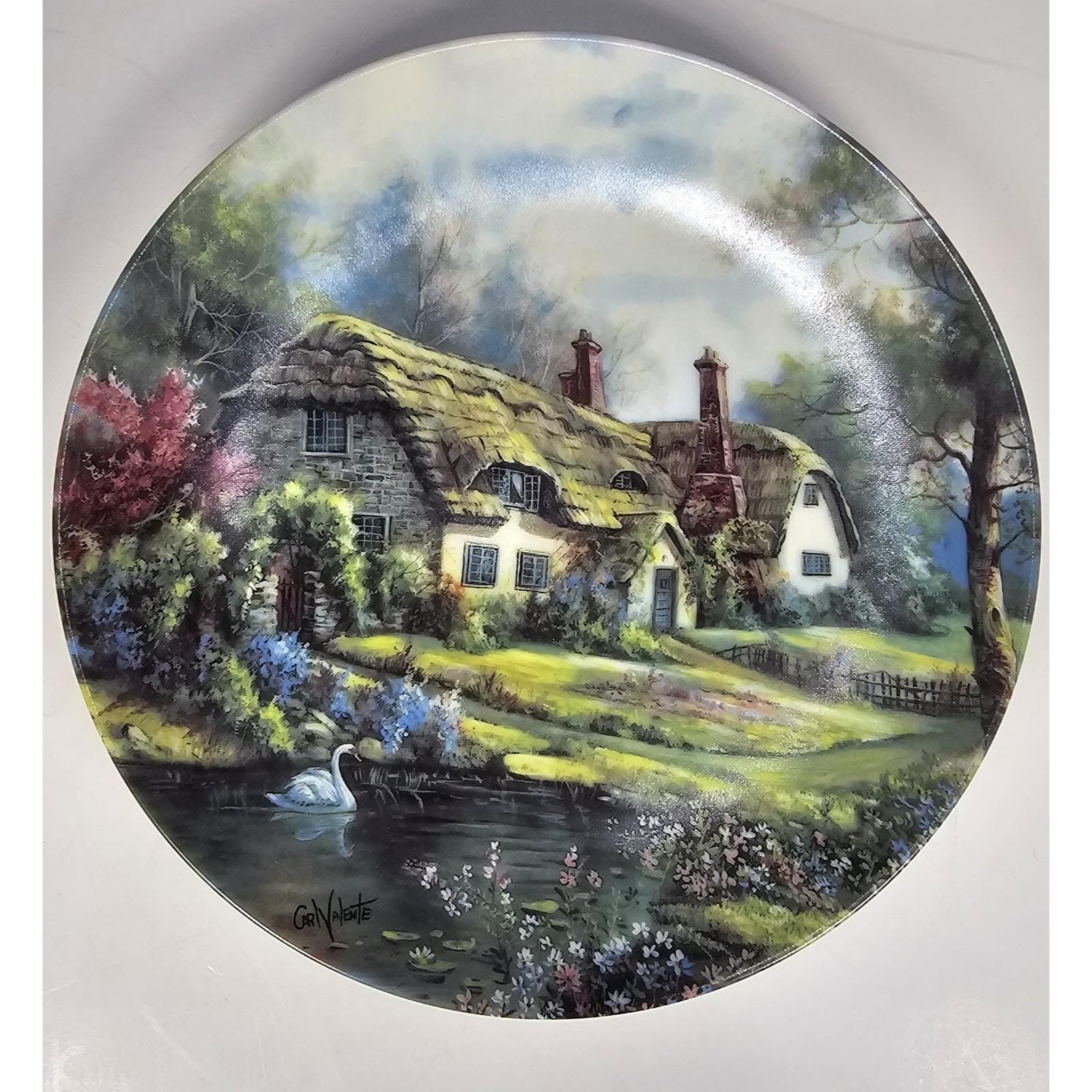 Carl Valente Hampshire Spring Splendor Plate W.S. George Cottage