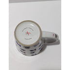 Iceland Porcelain Mug Flags Crests Gold Lettering Souvenir Cup